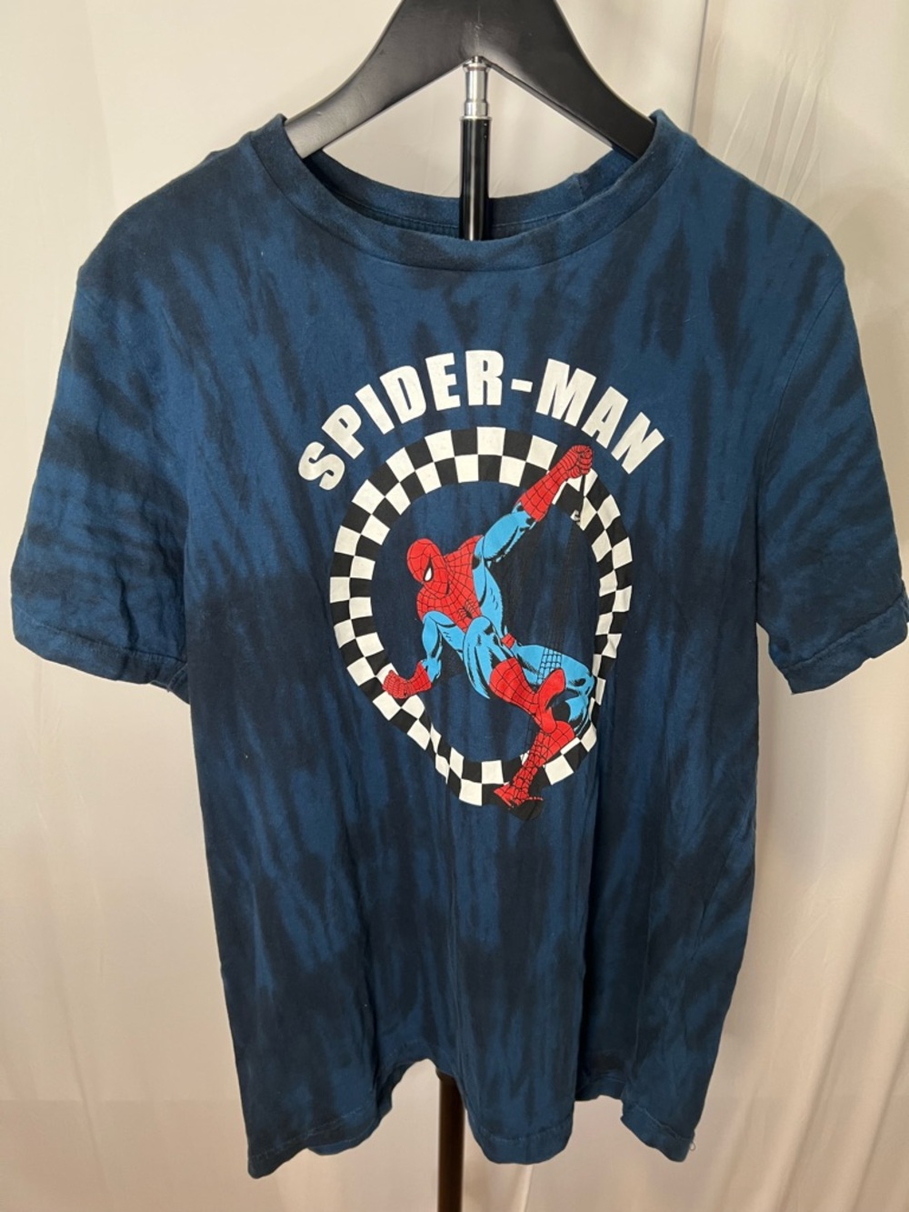 Marvel Spider-Man Navy Blue Tie-Dye Graphic Tee